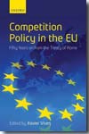 Competition policy in EU. 9780199566358