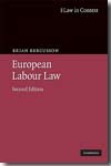 European labour Law. 9780521613507