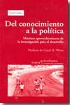 Del conocimiento a la política. 9788498881035