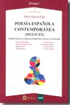 Poesía española contemporánea (siglo XX)