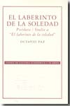 El laberinto de la soledad. Postdata. Vuelta a 'el laberinto de la soledad'. 9789681675080