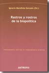 Rastros y rostros de la biopolítica. 9788476589335