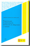 Propuesta para la modernización del Derecho de obligaciones y contratos. 9788477871163