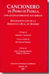 Cancionero de Pedro de Padilla, con algunas obras de sus amigos. 9788461329748
