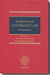 European copyright Law. 9780199227327