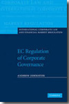 EC regulation of corporate governance