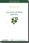 Lecciones de Kant para hoy. 9788476589557