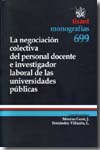 La negociación colectiva del personal docente e investigador laboral de las universidades públicas