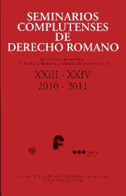 Seminarios Complutenses de Derecho Romano . 100900339