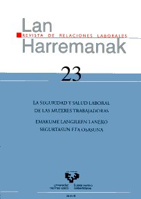 La seguridad y salud laboral de las mujeres trabajadoras = Emakume langileen laneko segurtasun eta osasuna