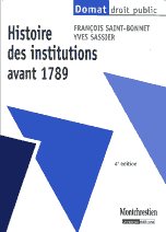 Histoire des institutions avant 1789. 9782707617217