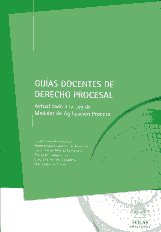 Guías docentes de Derecho procesal. 9788493595722