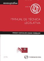 Manual de técnica legislativa. 9788447037285