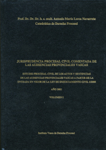 Jurisprudencia procesal civil comentada de las audiencias provinciales vascas. 9788487108686