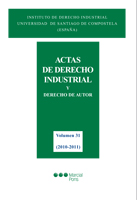Actas de derecho industrial y derecho de autor. Tomo XXXI (2010-2011). 9788497689014