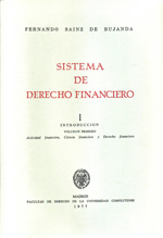 Sistema de Derecho financiero. T.I: Introducción. Vol.1. 9788460008903