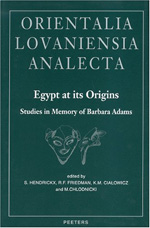 Egypt at its origins. 9789042914698