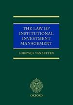 The Law of institutional investment management