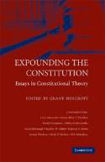 Expounding the Constitution. 9780521887410