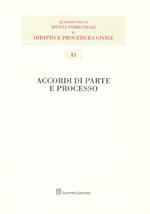 Accordi di parte e processo. 9788814141713