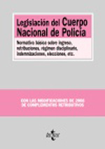 Legislación del Cuerpo Nacional de Policía. 9788430948413