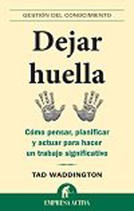 Dejar huella. 9788492452170