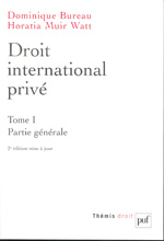 Droit international privé. Tome I. 9782130577744