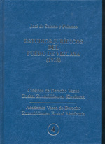 Estudios jurídicos del Fuero de Vizcaya (1918). 9788477523468