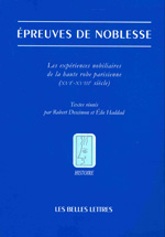 Épreuves de noblesse