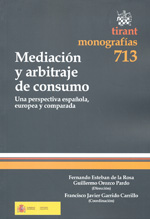 Mediación y arbitraje de consumo. 9788499850016