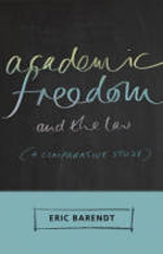 Academic freedom and the Law. 9781841136943