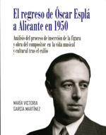 El regreso de Óscar Esplá a Alicante en 1950. 9788477845713