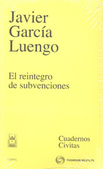 El reintegro de subvenciones. 9788447035779