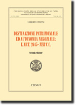 Destinazione patrimoniale ed autonomia negoziale. 9788813299484