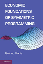 Economic foundations of symmetric programming. 9780521123020