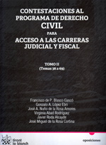 Contestaciones al programa de Derecho civil para acceso a las carreras judicial y fiscal. 9788499850672
