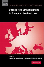 Unexperted circumstances in european contract Law. 9781107003408