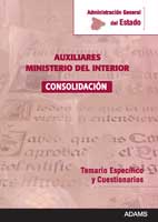 Temario y cuestionarios específicos del Ministerio del Interior. 9788499437262