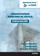 Temario específico de Ministerio de Justicia, cuestionarios y supuestos prácticos. 9788499437644