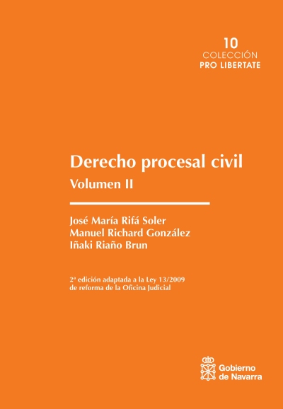 Derecho procesal civil. Volumen II. 9788423532551