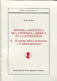 Historia lingüística de la Península Ibérica en la Antigüedad. 9788400094058