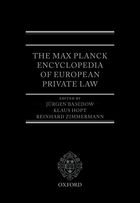 Max Planck Encyclopedia of European Private Law. 9780199578955