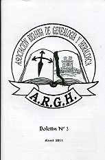 Asociación Riojana de Genealogía y Heráldica, Boletín Nº3, año 2011