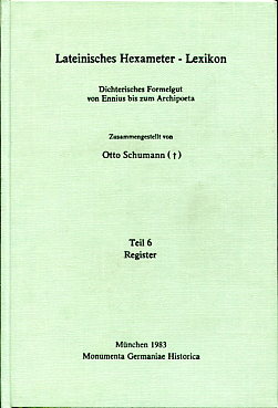 Lateinisches Hexameter-Lexikon. 9783921575994