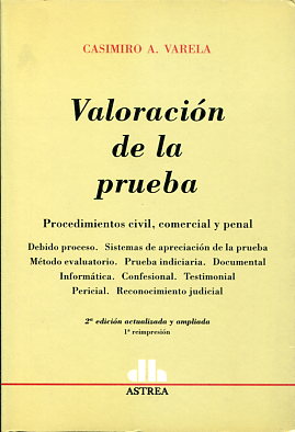 Valoración de la prueba. 9789505083251