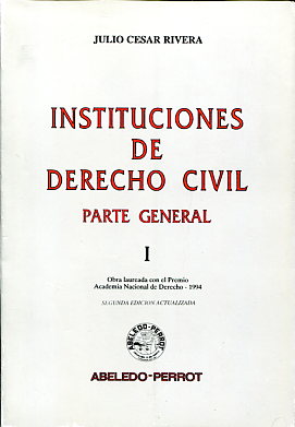 Instituciones de Derecho Civil. Tomo I