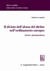 Il divieto dell'abuso del Diritto nell'ordinamento europeo. 9788834818435