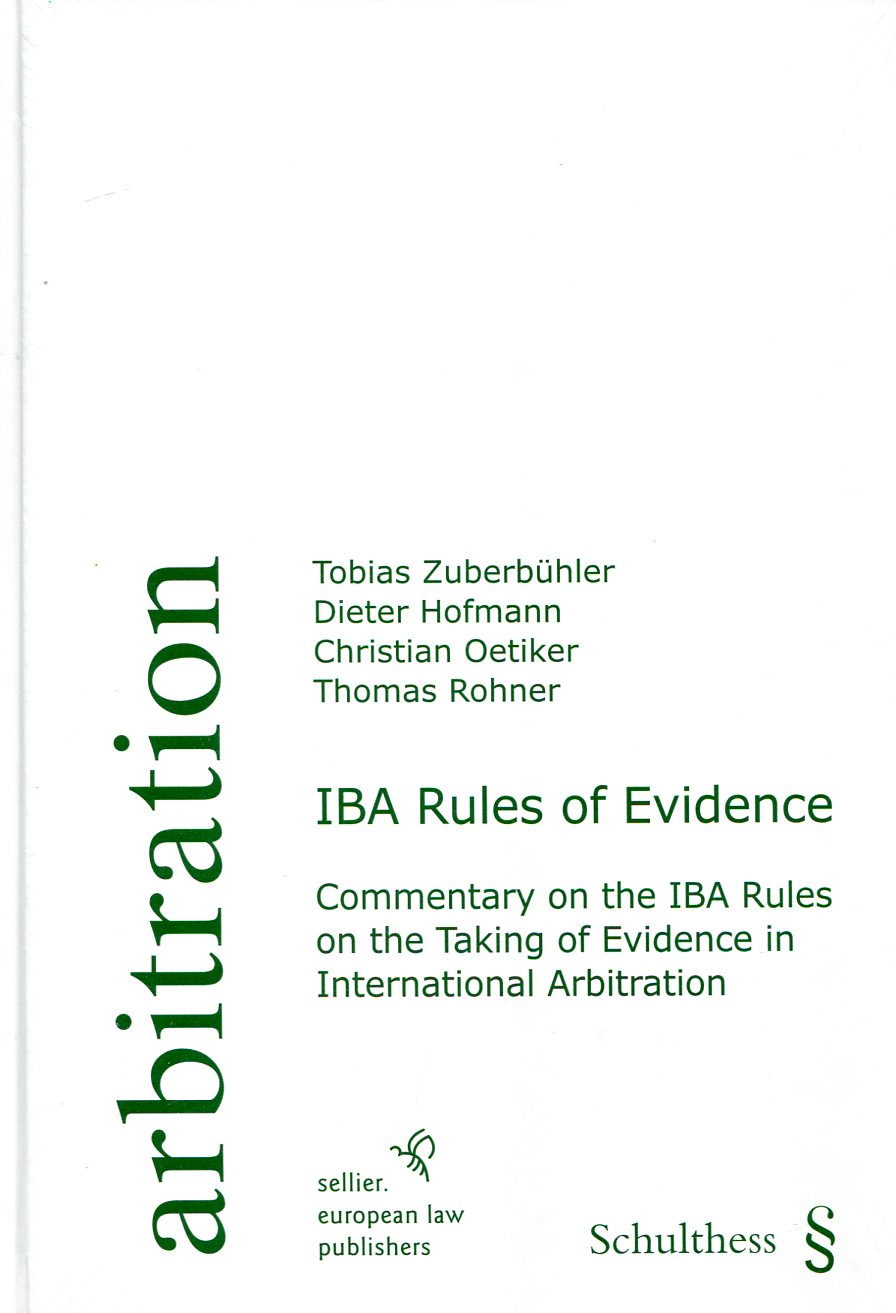 IBA Rules of evidence. 9783866531970
