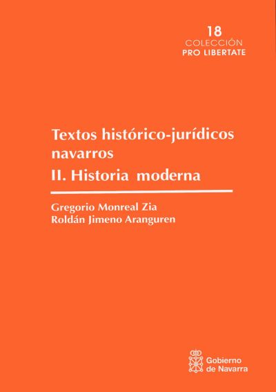 Textos histórico-jurídicos navarros. Vol 2. 9788423532803
