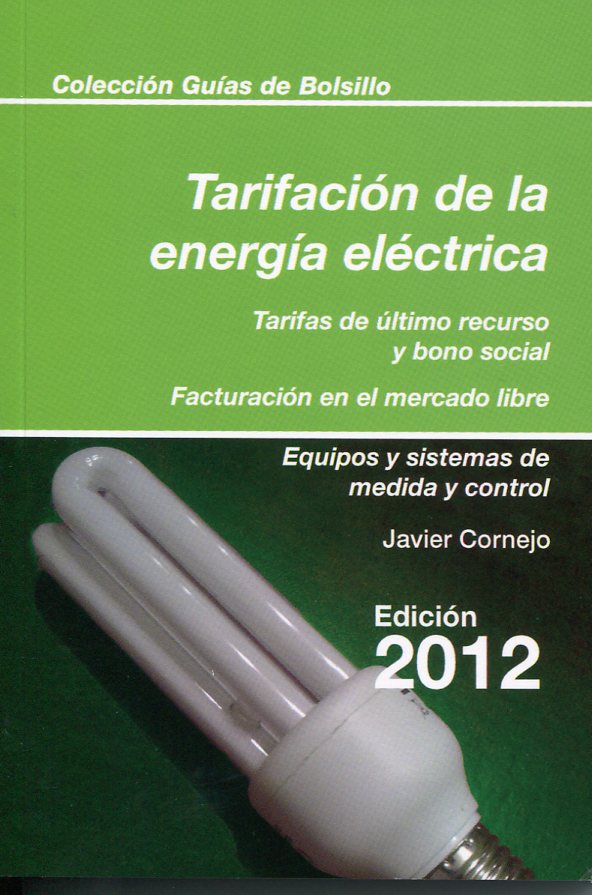 Tarifación de la energía eléctrica. 9788415179320